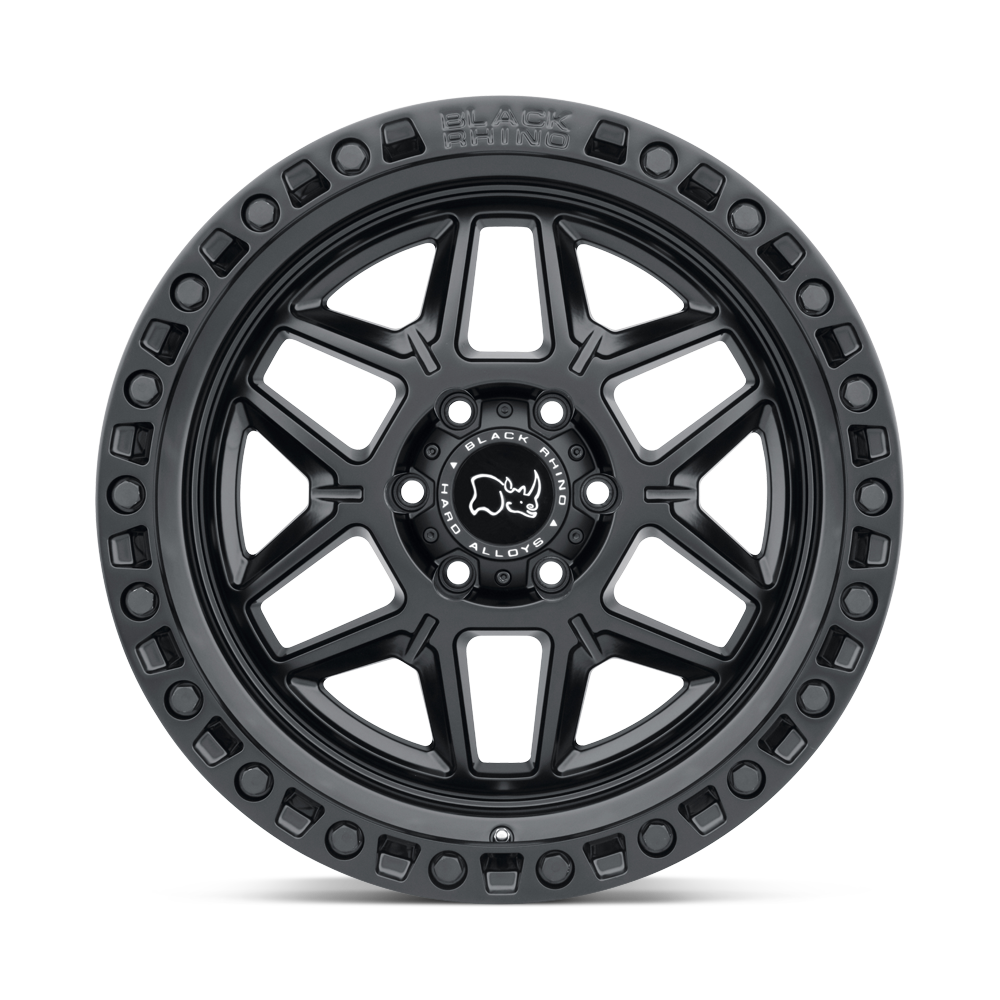 [LLCTBRCHN017031] 17X9.0 6X139.7/-12 BLACK RHINO KELSO MATTE BLACK W/BLACK BOL