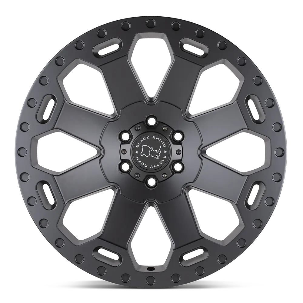[LLCTBRCHN020017] 20X9.0 6X139.7/12 BLACK RHINO WARLORD MATTE BLACK W/MACHINE