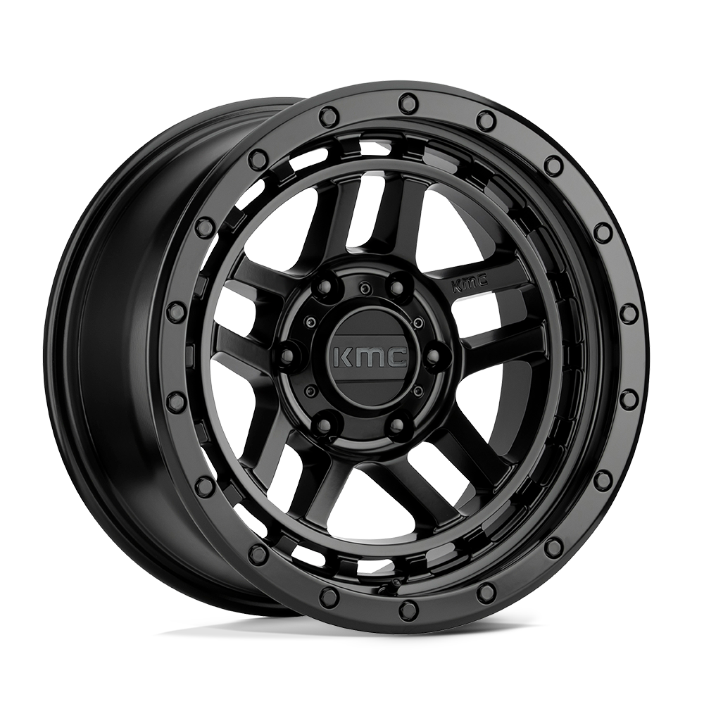 [LLCTKMCHN017015] 17X9.0 6X139.7/-12 KMC RECION SATIN BLACK CB106.25